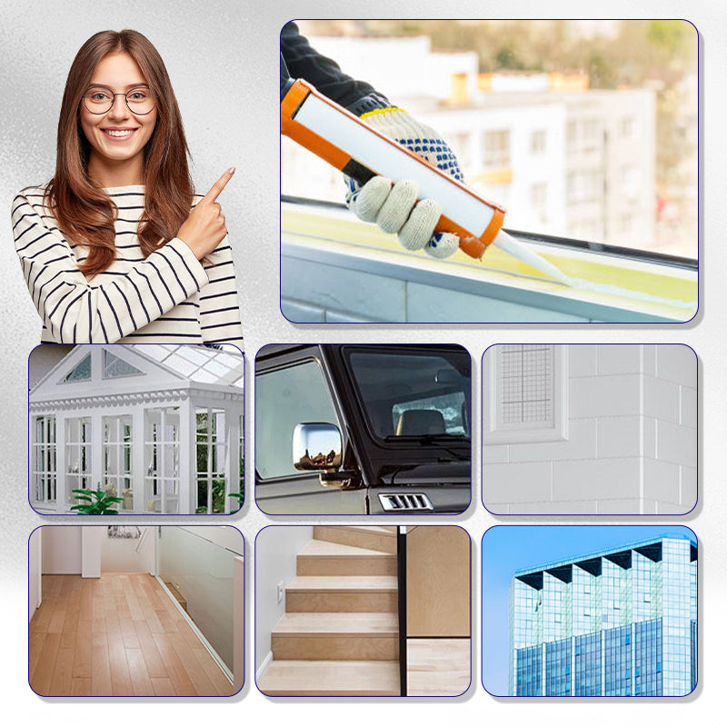 Silicone adhesive sealantš„waterproof and weatherproof against mold and mildew