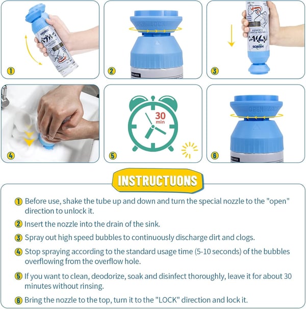 Drain Foam Cleaner Japanese environmental protection patent