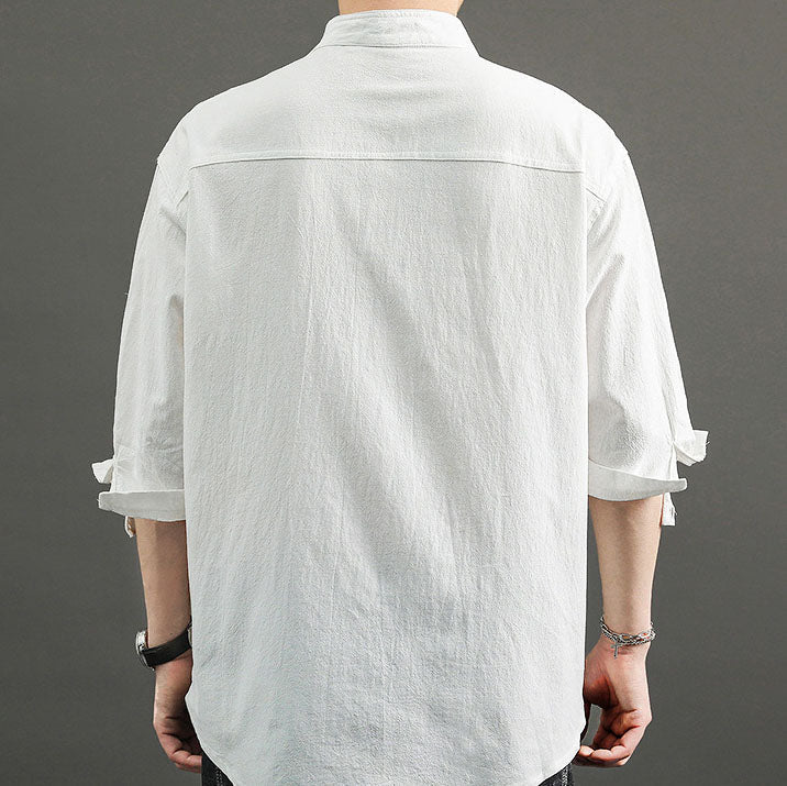 Men's Cotton and Linen Shirt