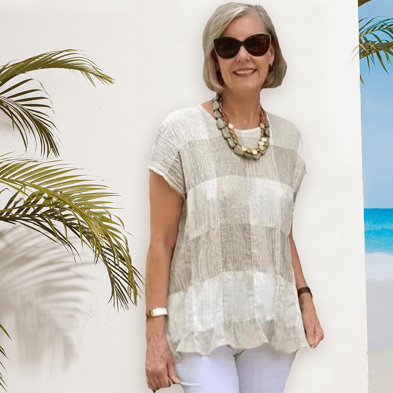 🌈Summer new stitching scallop casual chiffon shirt🌸Buy 2 get 10% Off Extra Auto & Free Shipping🌸