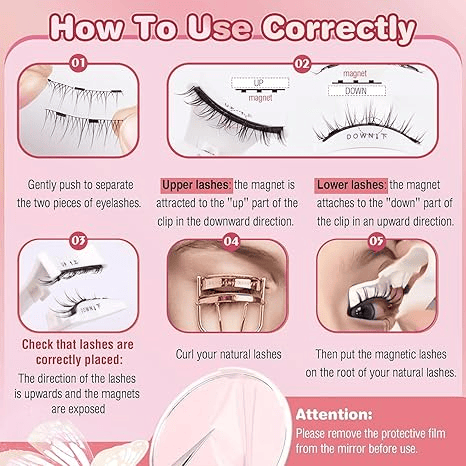 Reusable Premium Magnetic Eyelashes with Applicator