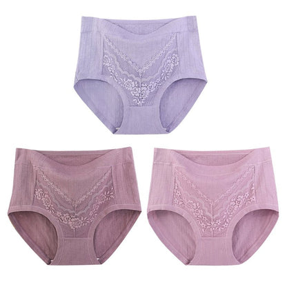 23 Plus Size LeakProof Lace Cotton Panties
