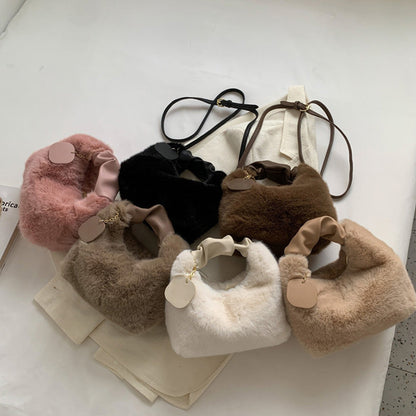 Best Gift For Her - New Fashion Trend Multifunctional Skin-Friendly Faux Fur Bag