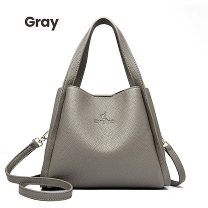 Best Gift for Her - Fashionable Classic Multi-Functional Soft Embossed Leather Bag