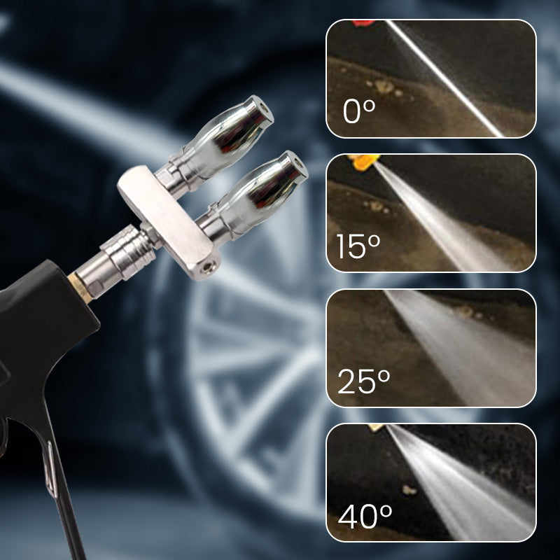 🔥Up to 40% OFF🔥Quick Connect Double Spray Fitting & Rotating Nozzles For High Pressure Washer Gun