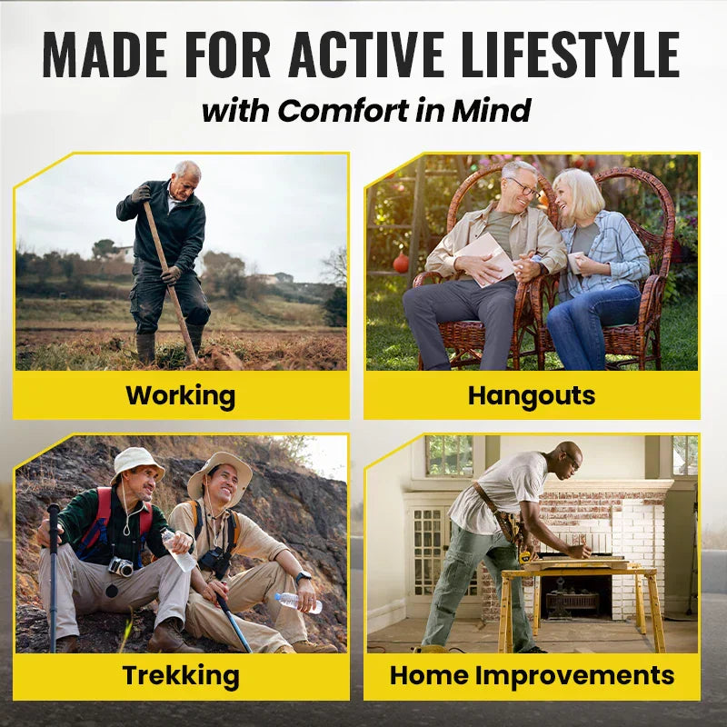 Multi-Pocket Durable Ultra Comfort Loose Fit Pants Perfect combination of utility and comfort