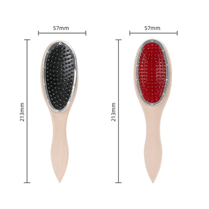 Portable Wooden Wig Comb Brush