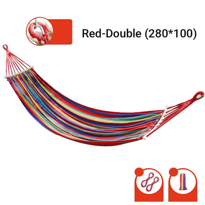 Reinforced & Multi-Person Striped Hammock