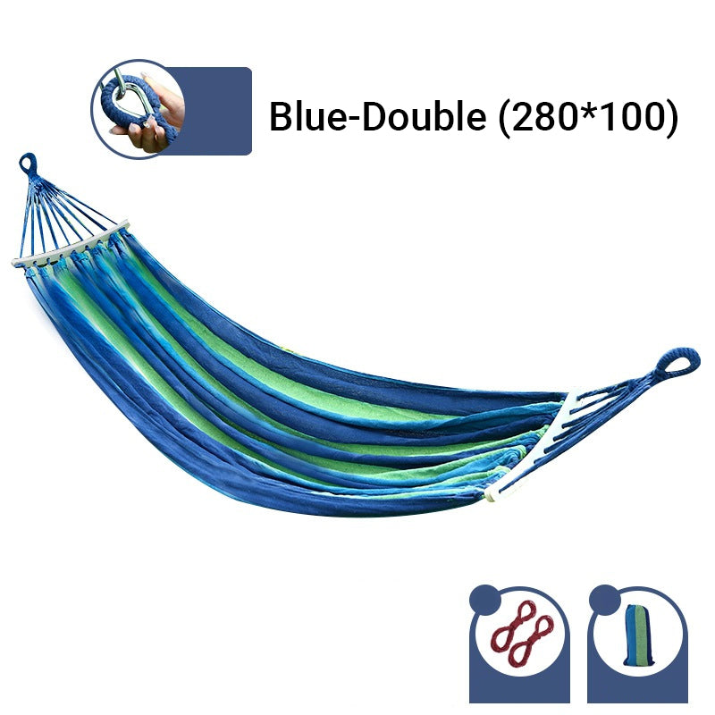 Reinforced & Multi-Person Striped Hammock