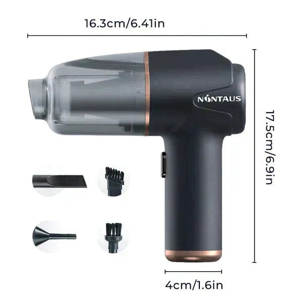 Blow, Vacuum and Inflate all-in-one Cordless Vacuum Cleaner for Home and Car